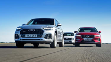 Audi Q5 vs Volvo XC60 vs Hyundai Santa Fe - pictures | Auto Express